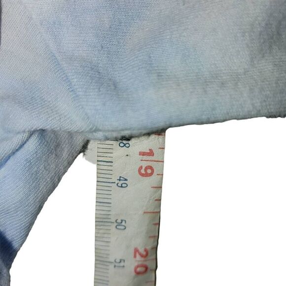 Mighty Fine Women's Blue Tie Dye NYC Forever Cropped T-Shirt Size M - Picture 5 of 5